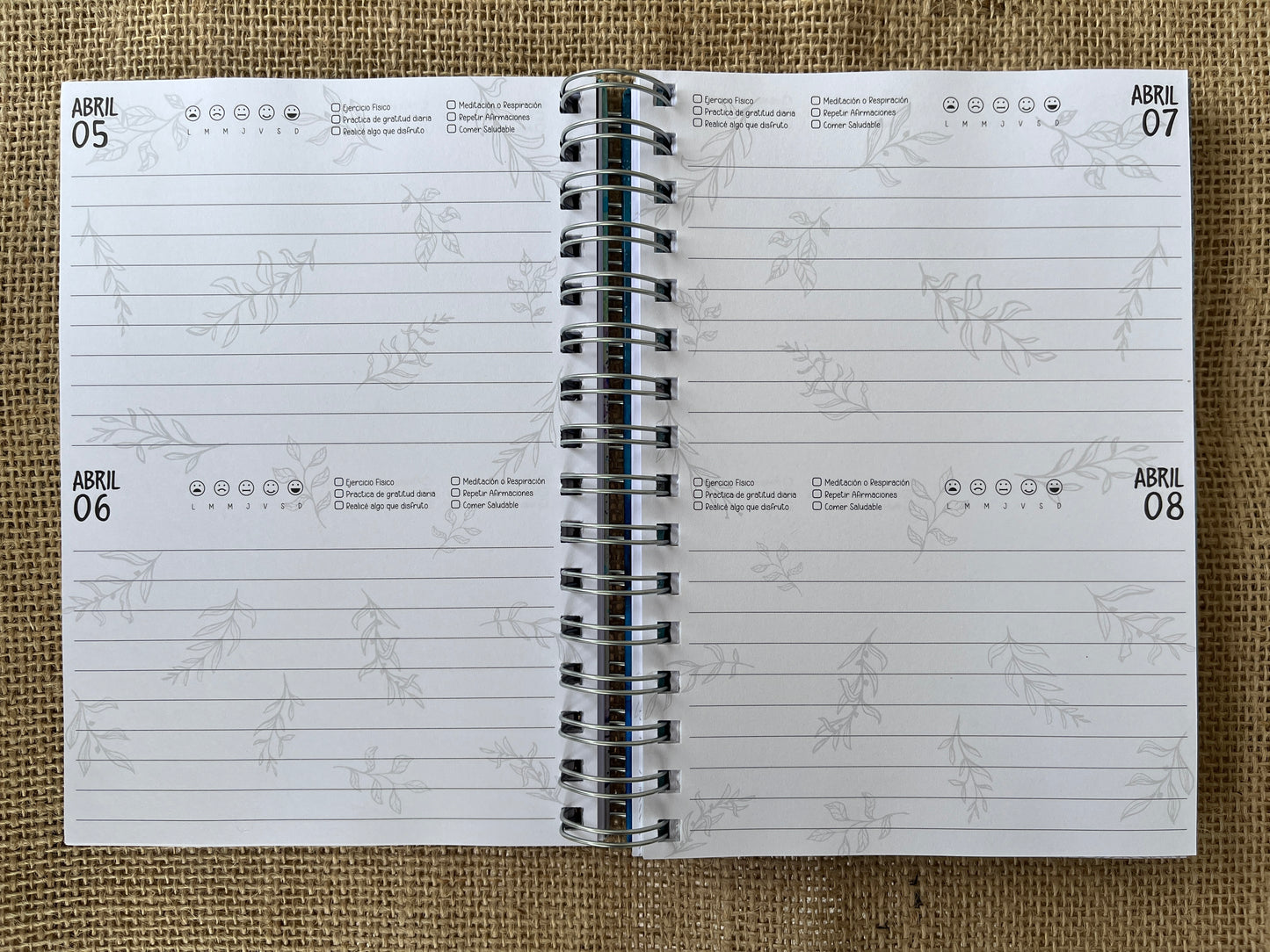Agenda perpetua Desarrollo Personal
